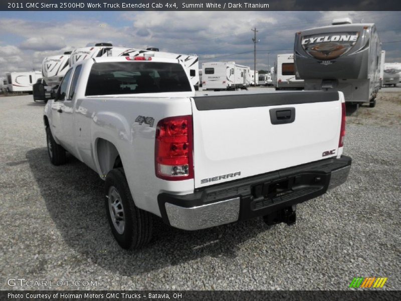 Summit White / Dark Titanium 2011 GMC Sierra 2500HD Work Truck Extended Cab 4x4