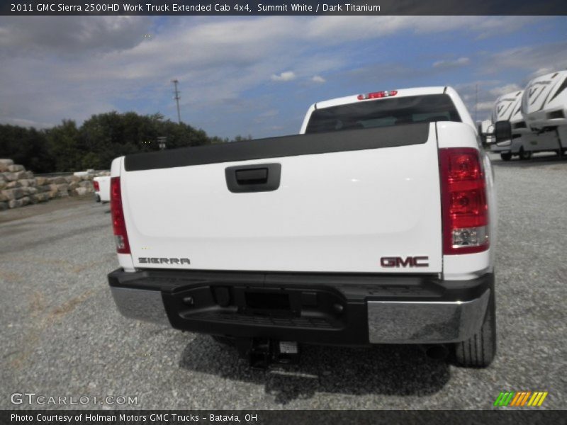 Summit White / Dark Titanium 2011 GMC Sierra 2500HD Work Truck Extended Cab 4x4