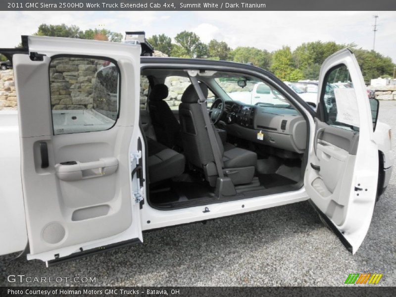 Summit White / Dark Titanium 2011 GMC Sierra 2500HD Work Truck Extended Cab 4x4