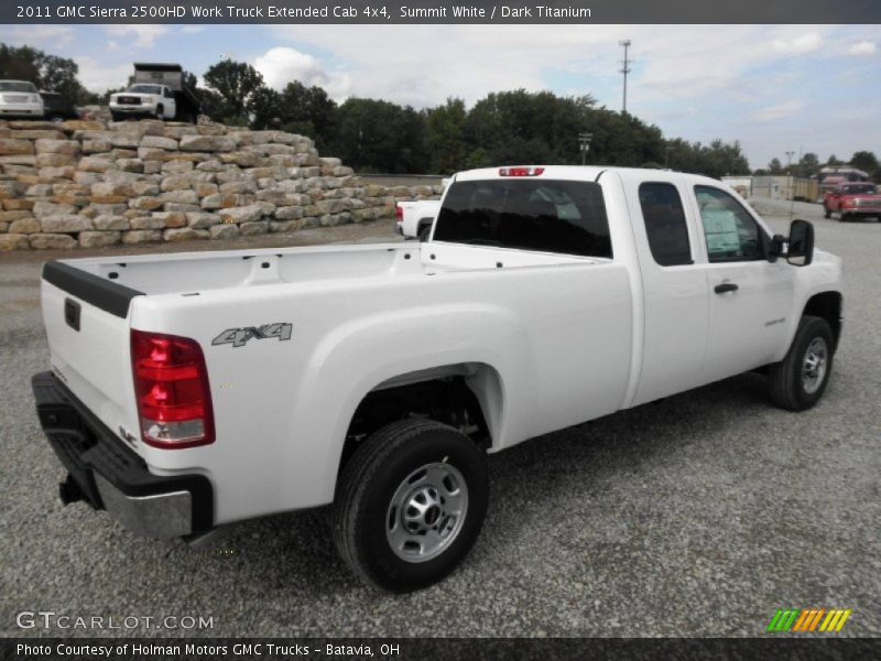 Summit White / Dark Titanium 2011 GMC Sierra 2500HD Work Truck Extended Cab 4x4