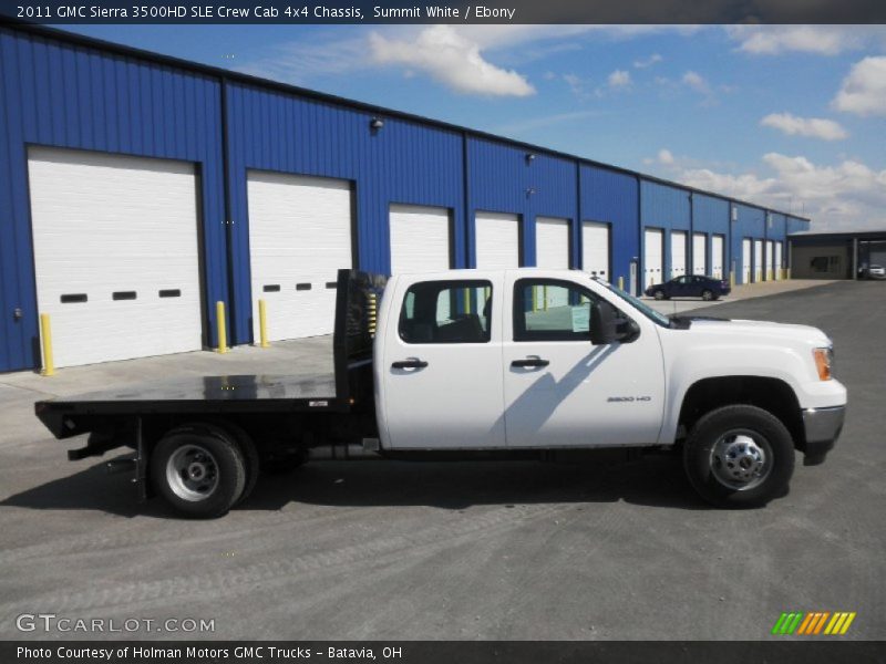 Summit White / Ebony 2011 GMC Sierra 3500HD SLE Crew Cab 4x4 Chassis