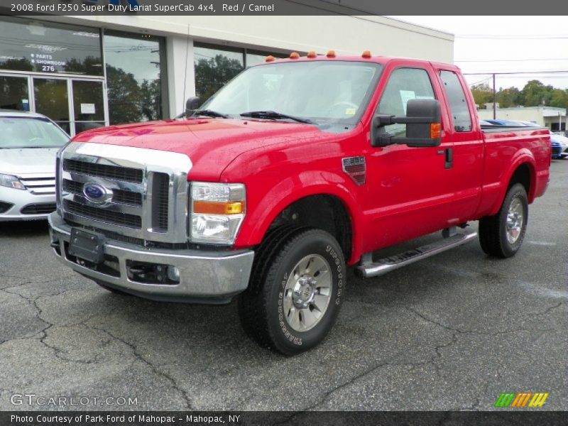 Red / Camel 2008 Ford F250 Super Duty Lariat SuperCab 4x4