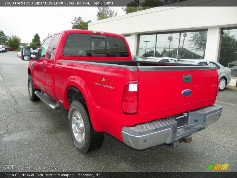 Red / Camel 2008 Ford F250 Super Duty Lariat SuperCab 4x4
