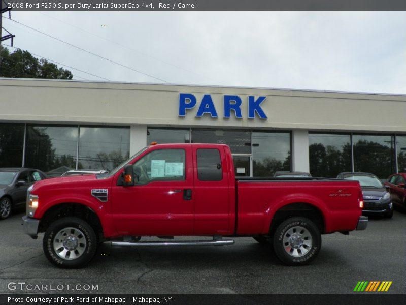 Red / Camel 2008 Ford F250 Super Duty Lariat SuperCab 4x4