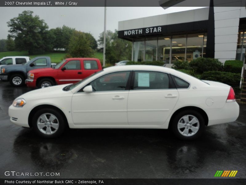 White / Gray 2007 Chevrolet Impala LT