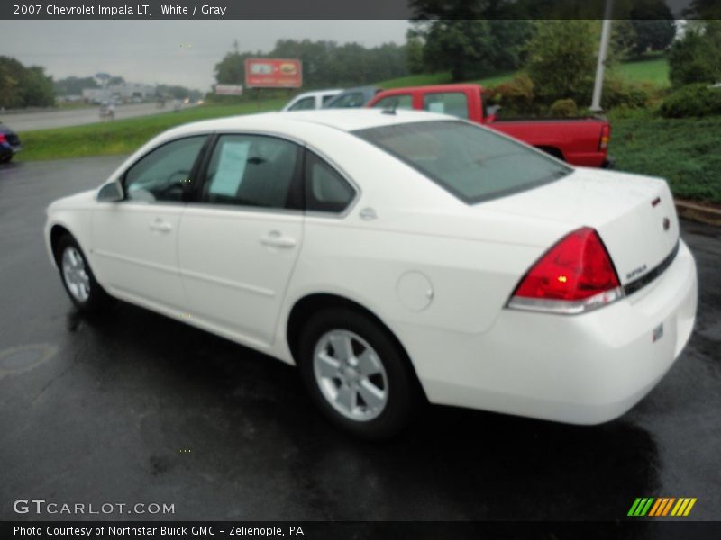 White / Gray 2007 Chevrolet Impala LT