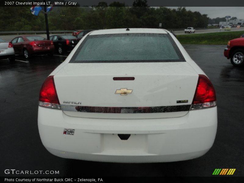 White / Gray 2007 Chevrolet Impala LT