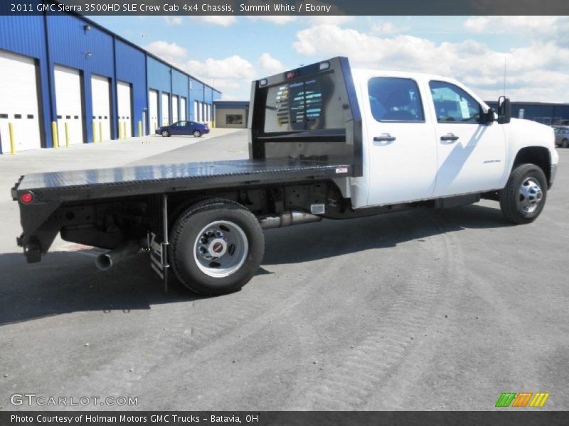 Summit White / Ebony 2011 GMC Sierra 3500HD SLE Crew Cab 4x4 Chassis