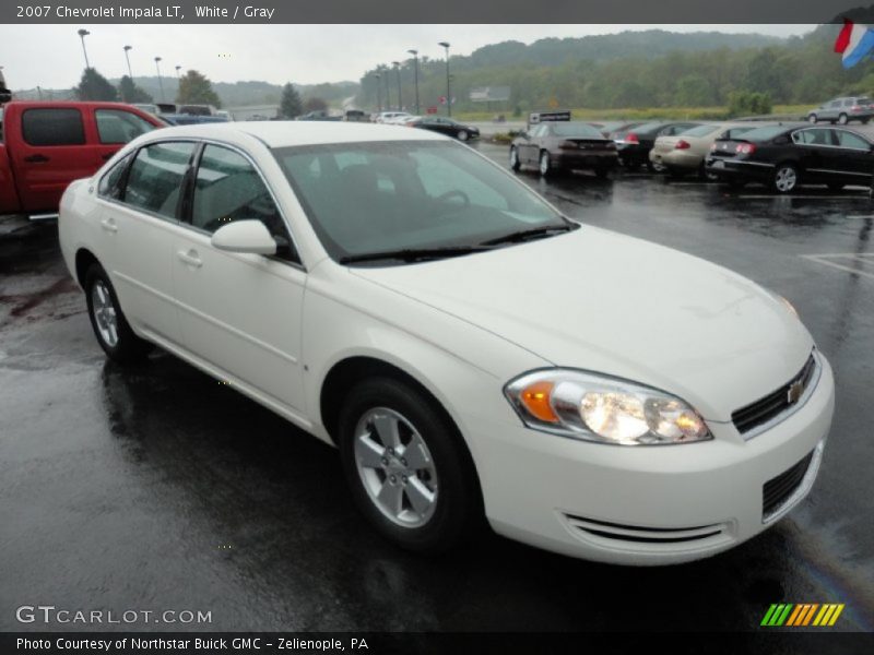 White / Gray 2007 Chevrolet Impala LT