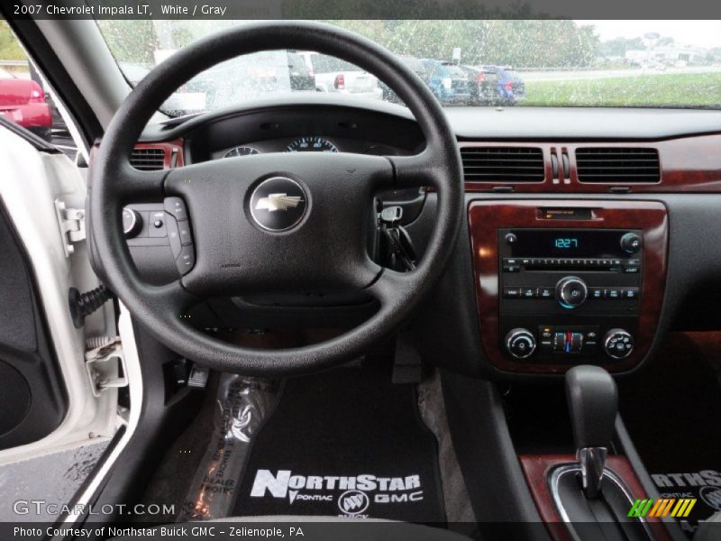 White / Gray 2007 Chevrolet Impala LT