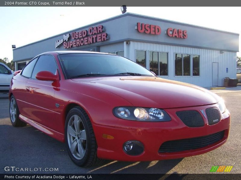 Torrid Red / Black 2004 Pontiac GTO Coupe