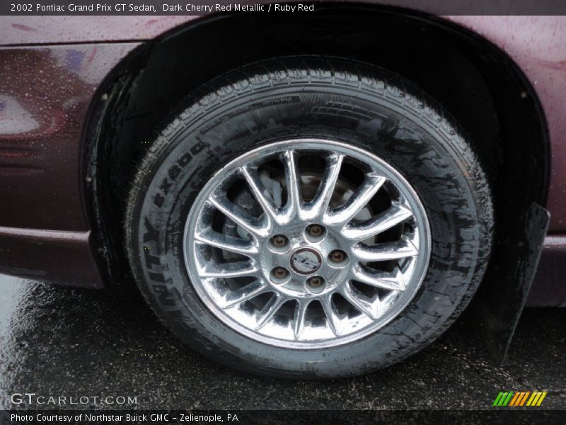 Dark Cherry Red Metallic / Ruby Red 2002 Pontiac Grand Prix GT Sedan
