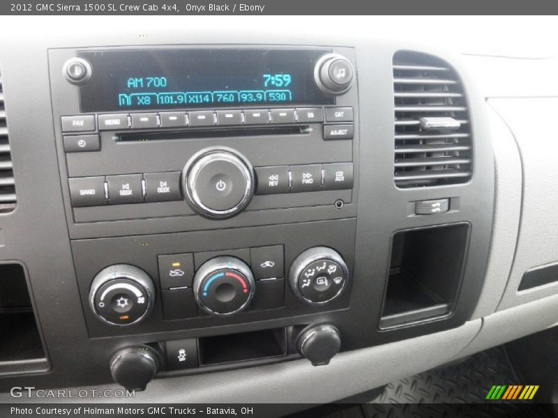 Onyx Black / Ebony 2012 GMC Sierra 1500 SL Crew Cab 4x4