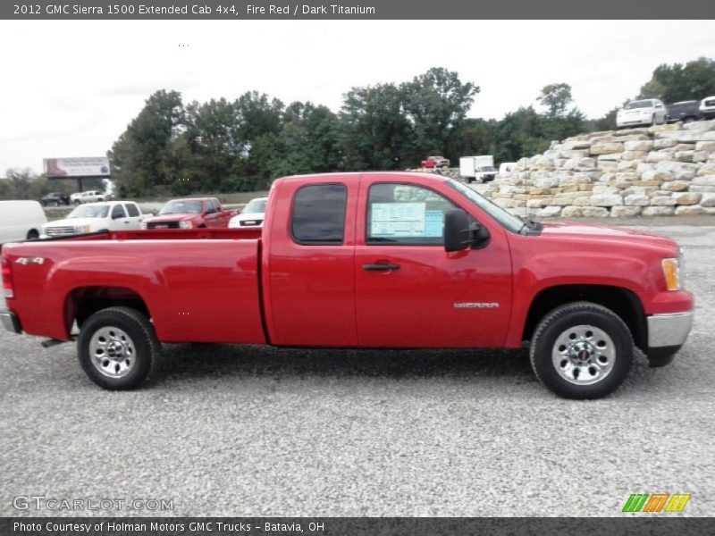 Fire Red / Dark Titanium 2012 GMC Sierra 1500 Extended Cab 4x4