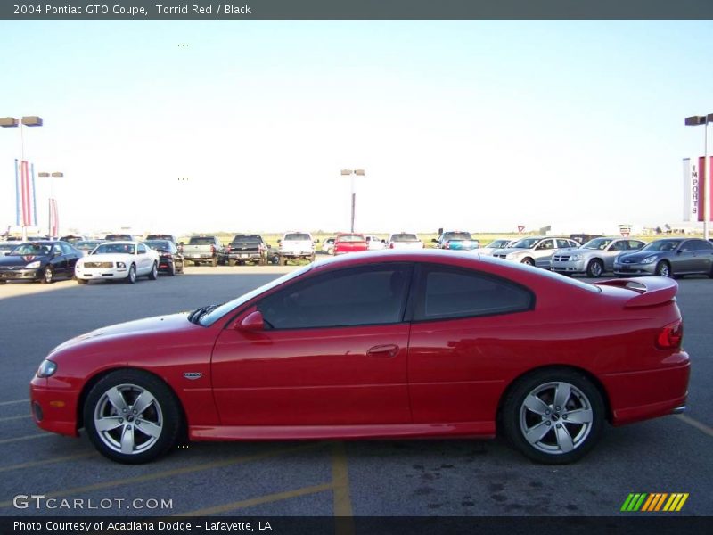 Torrid Red / Black 2004 Pontiac GTO Coupe