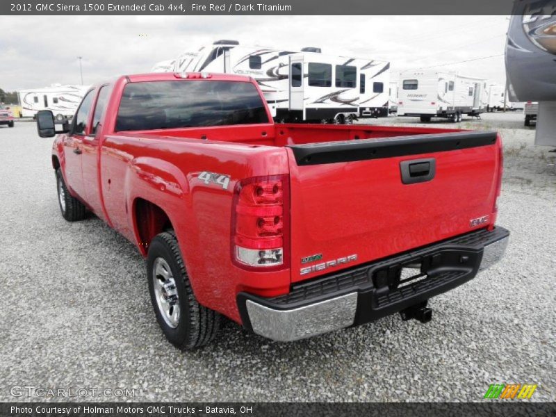 Fire Red / Dark Titanium 2012 GMC Sierra 1500 Extended Cab 4x4