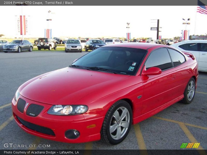 Torrid Red / Black 2004 Pontiac GTO Coupe