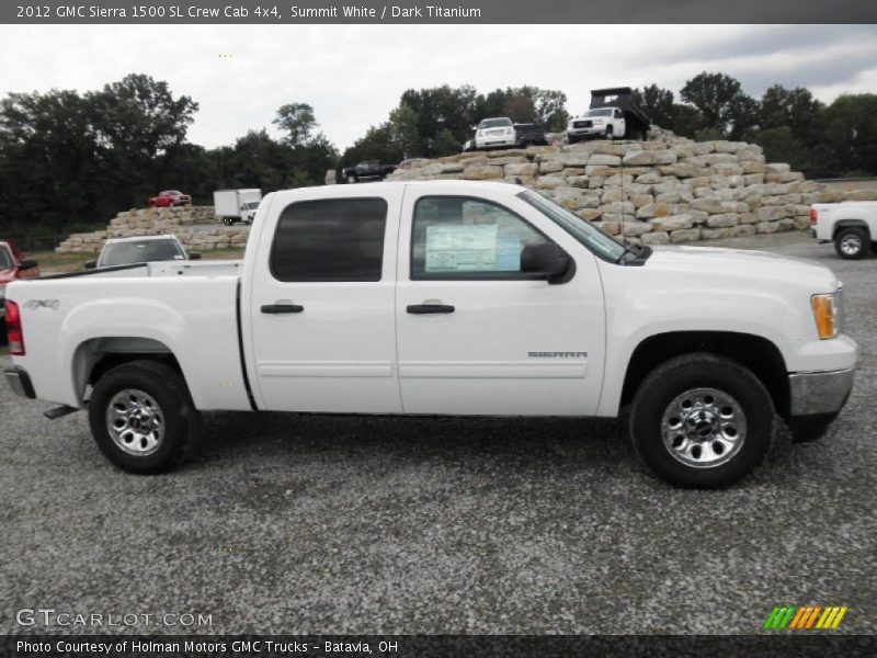 Summit White / Dark Titanium 2012 GMC Sierra 1500 SL Crew Cab 4x4