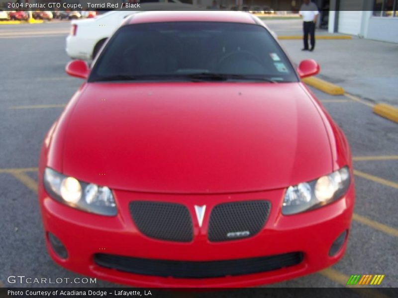 Torrid Red / Black 2004 Pontiac GTO Coupe