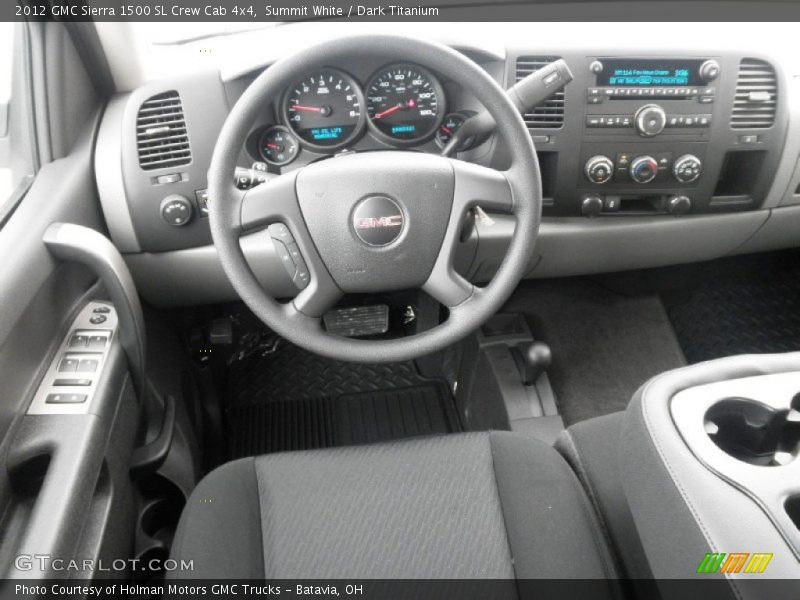 Summit White / Dark Titanium 2012 GMC Sierra 1500 SL Crew Cab 4x4
