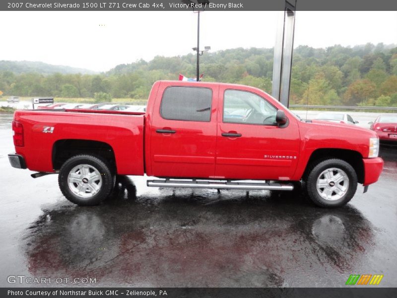 Victory Red / Ebony Black 2007 Chevrolet Silverado 1500 LT Z71 Crew Cab 4x4