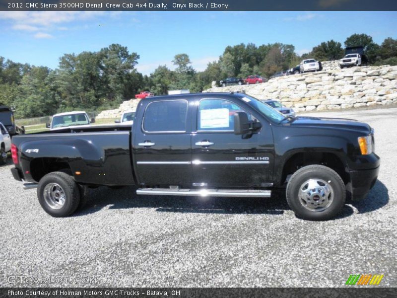Onyx Black / Ebony 2012 GMC Sierra 3500HD Denali Crew Cab 4x4 Dually