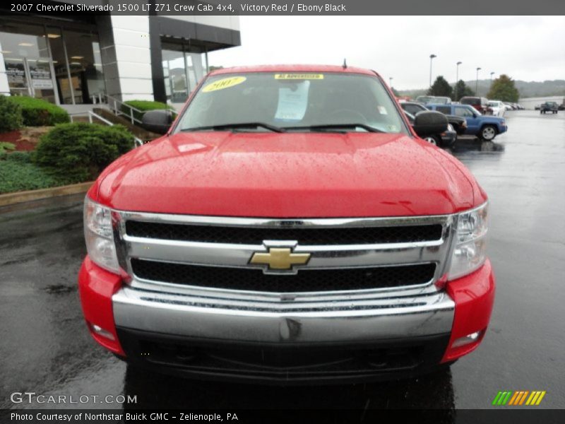 Victory Red / Ebony Black 2007 Chevrolet Silverado 1500 LT Z71 Crew Cab 4x4