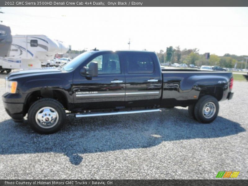 Onyx Black / Ebony 2012 GMC Sierra 3500HD Denali Crew Cab 4x4 Dually