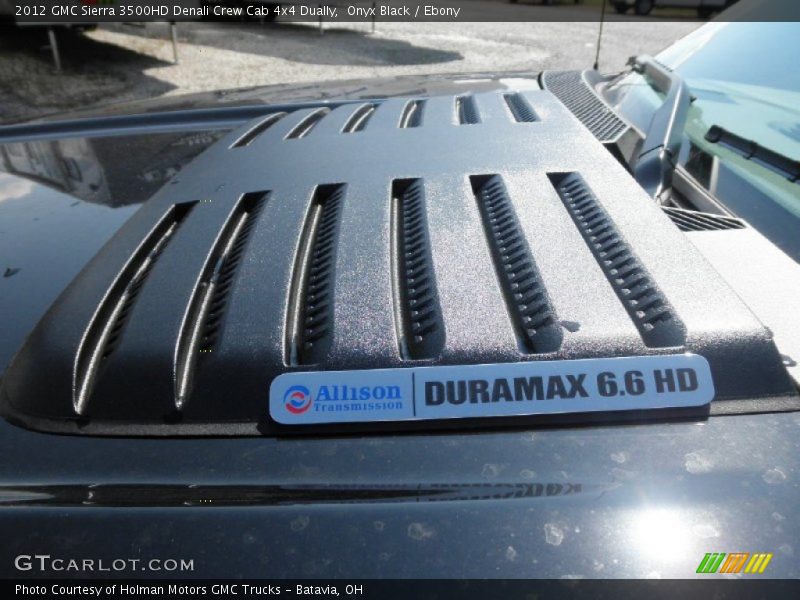 Onyx Black / Ebony 2012 GMC Sierra 3500HD Denali Crew Cab 4x4 Dually