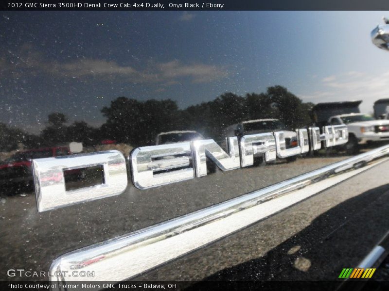 Onyx Black / Ebony 2012 GMC Sierra 3500HD Denali Crew Cab 4x4 Dually