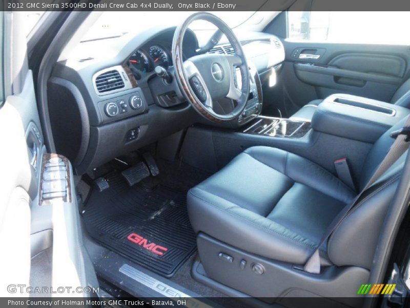  2012 Sierra 3500HD Denali Crew Cab 4x4 Dually Ebony Interior