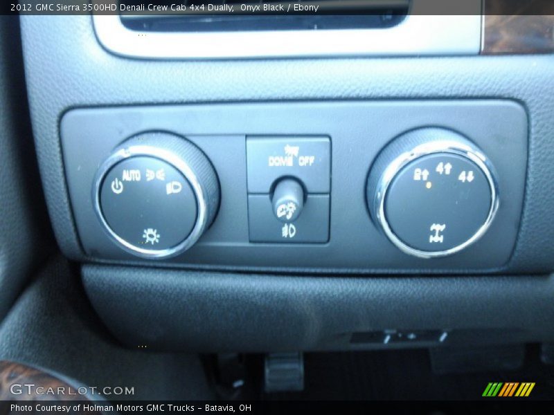 Onyx Black / Ebony 2012 GMC Sierra 3500HD Denali Crew Cab 4x4 Dually