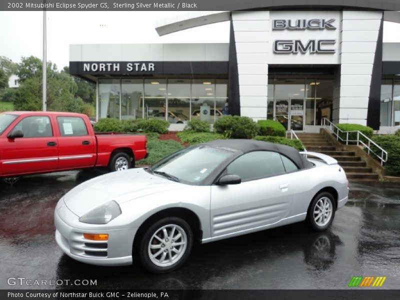 Sterling Silver Metallic / Black 2002 Mitsubishi Eclipse Spyder GS