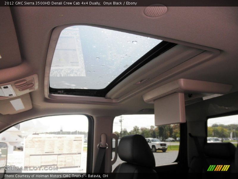 Onyx Black / Ebony 2012 GMC Sierra 3500HD Denali Crew Cab 4x4 Dually