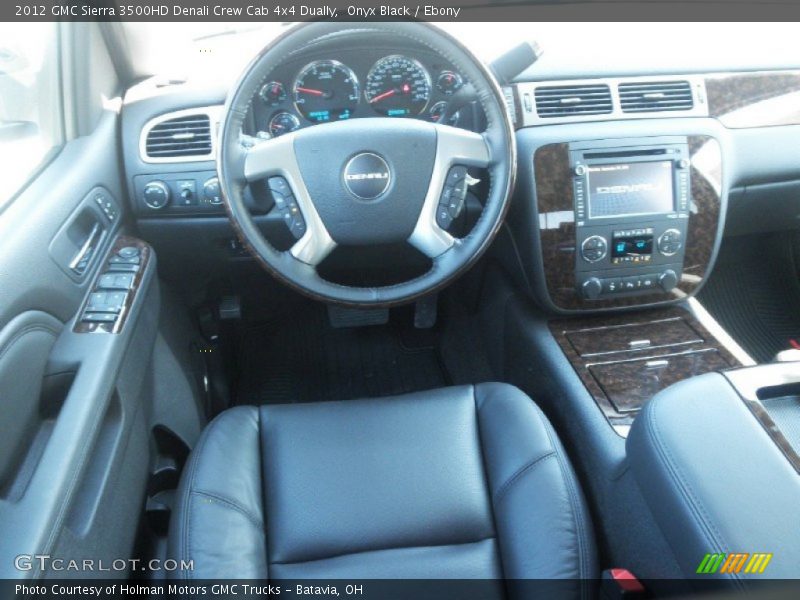 Onyx Black / Ebony 2012 GMC Sierra 3500HD Denali Crew Cab 4x4 Dually