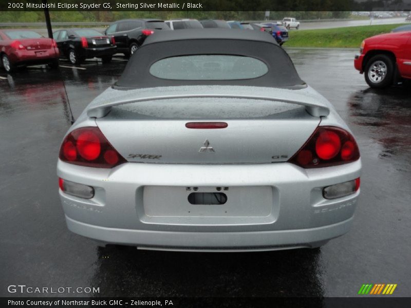 Sterling Silver Metallic / Black 2002 Mitsubishi Eclipse Spyder GS