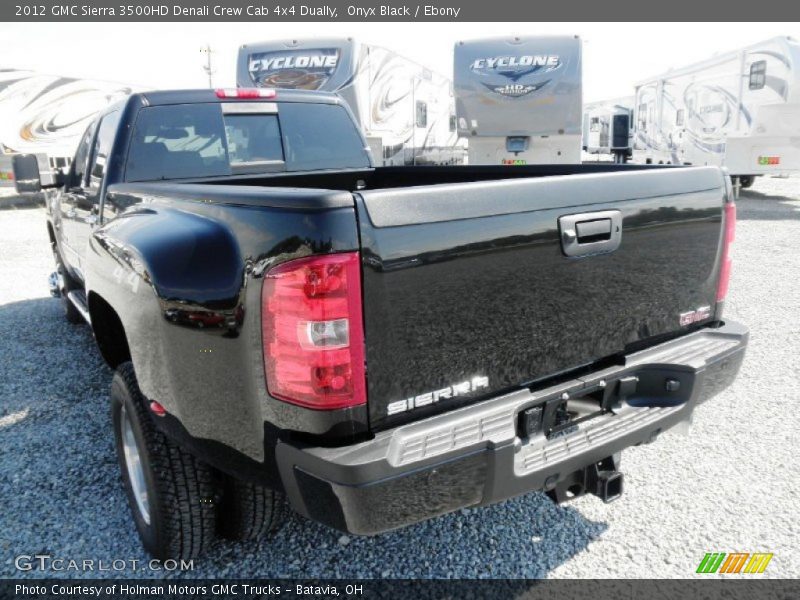 Onyx Black / Ebony 2012 GMC Sierra 3500HD Denali Crew Cab 4x4 Dually