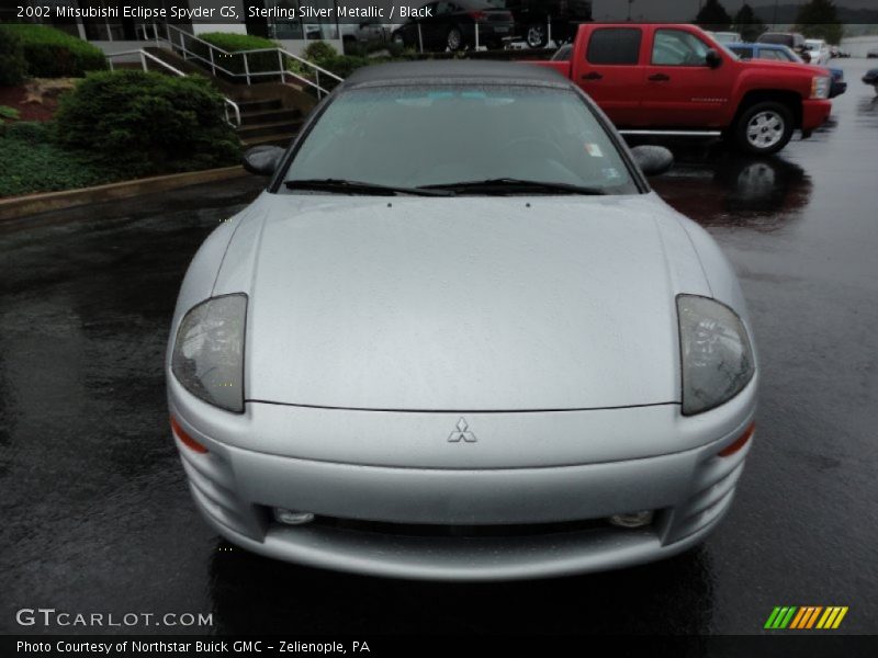 Sterling Silver Metallic / Black 2002 Mitsubishi Eclipse Spyder GS