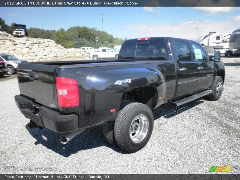 Onyx Black / Ebony 2012 GMC Sierra 3500HD Denali Crew Cab 4x4 Dually