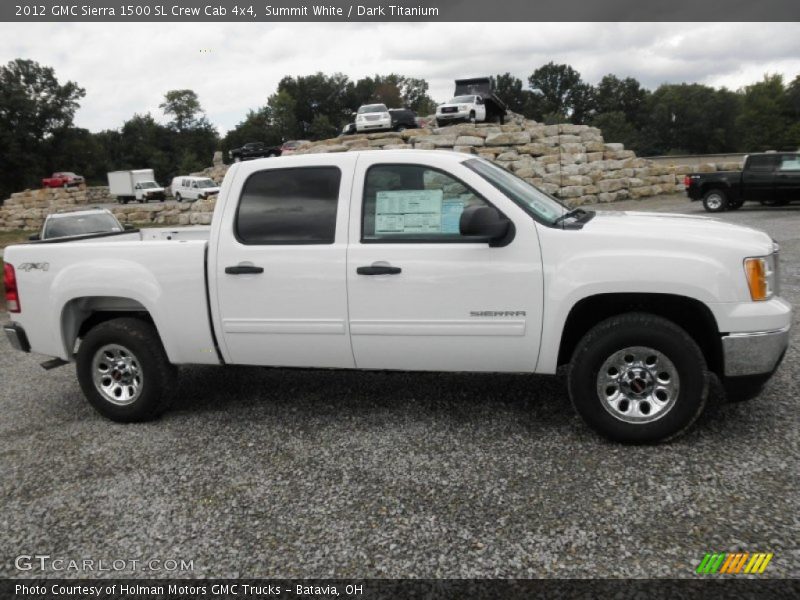 Summit White / Dark Titanium 2012 GMC Sierra 1500 SL Crew Cab 4x4