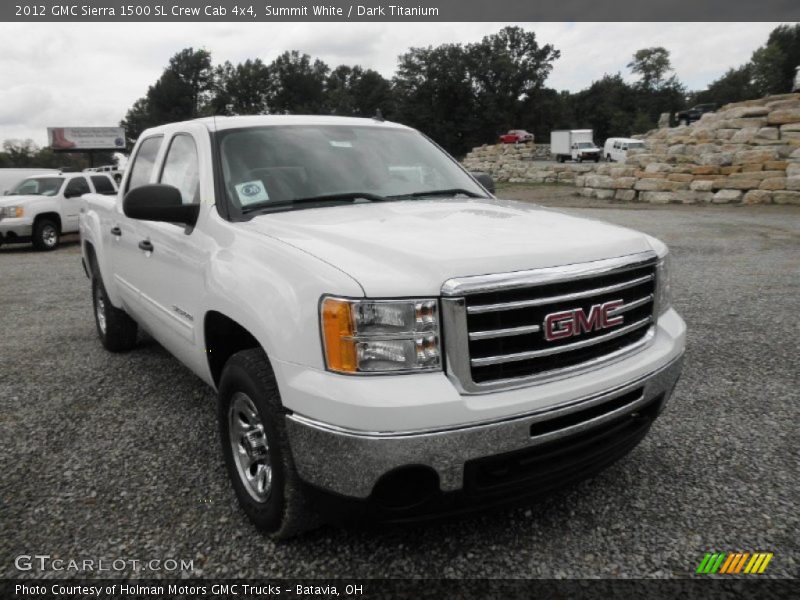 Summit White / Dark Titanium 2012 GMC Sierra 1500 SL Crew Cab 4x4