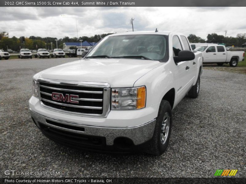 Summit White / Dark Titanium 2012 GMC Sierra 1500 SL Crew Cab 4x4