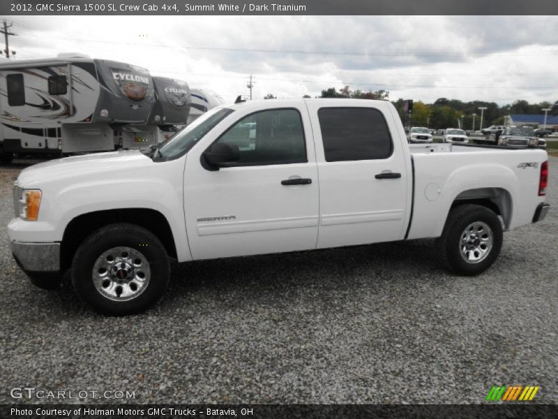Summit White / Dark Titanium 2012 GMC Sierra 1500 SL Crew Cab 4x4