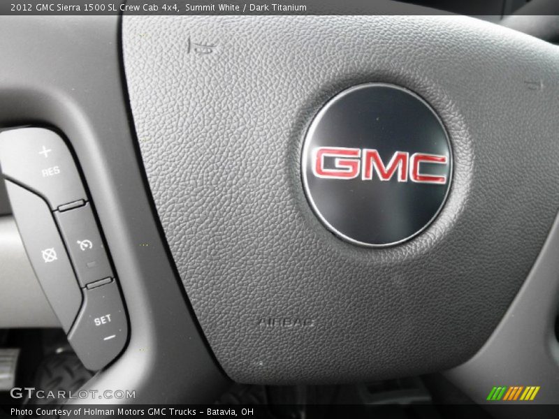 Summit White / Dark Titanium 2012 GMC Sierra 1500 SL Crew Cab 4x4