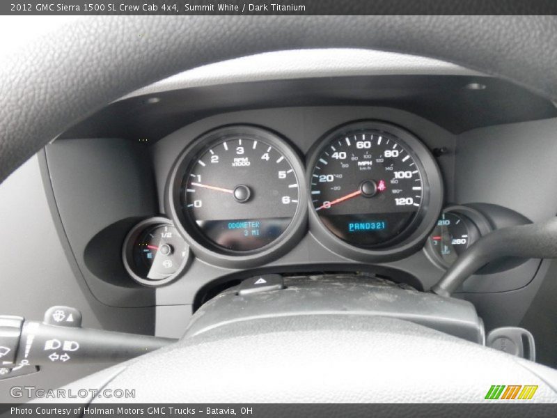Summit White / Dark Titanium 2012 GMC Sierra 1500 SL Crew Cab 4x4
