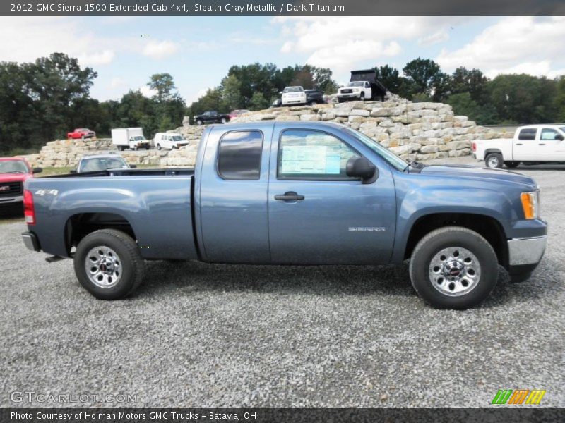 Stealth Gray Metallic / Dark Titanium 2012 GMC Sierra 1500 Extended Cab 4x4