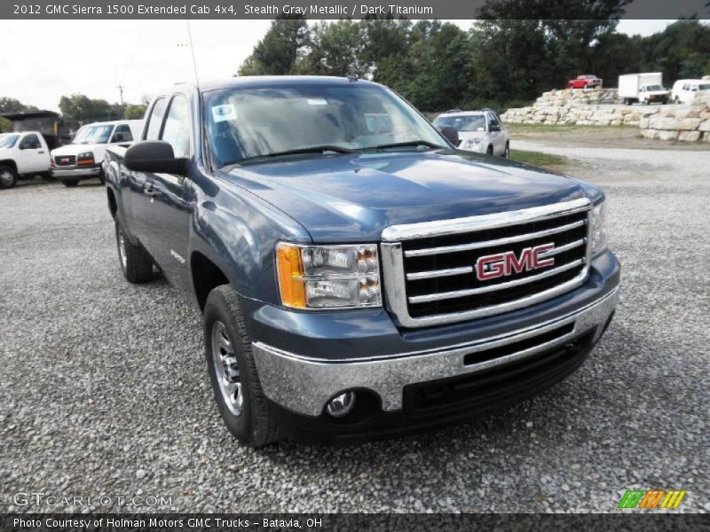 Stealth Gray Metallic / Dark Titanium 2012 GMC Sierra 1500 Extended Cab 4x4