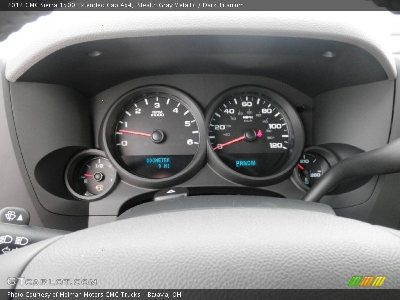 Stealth Gray Metallic / Dark Titanium 2012 GMC Sierra 1500 Extended Cab 4x4