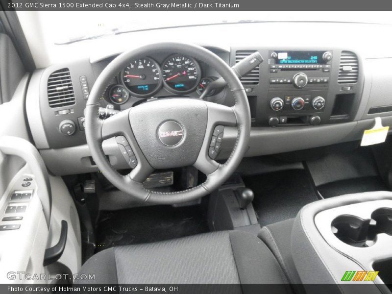 Stealth Gray Metallic / Dark Titanium 2012 GMC Sierra 1500 Extended Cab 4x4