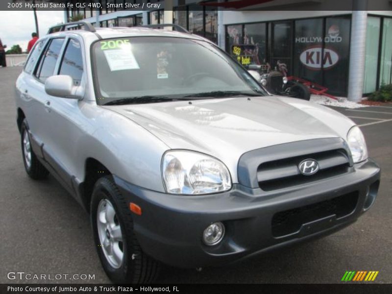 Smart Silver / Gray 2005 Hyundai Santa Fe GLS 4WD
